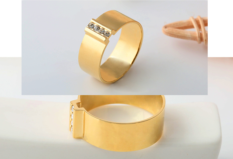 Set auger k gold ring