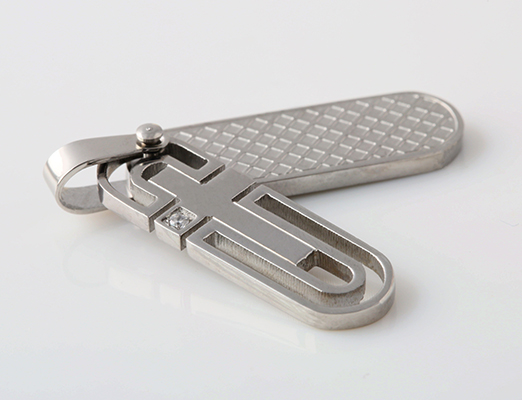 Stainless steel zipper buckle