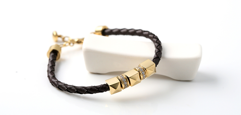 Leather rope bracelet
