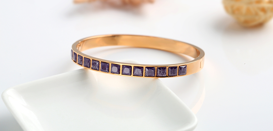 Purple diamond bracelet