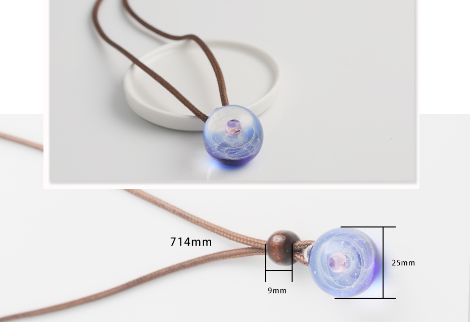 Glass ball necklace