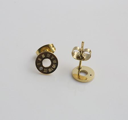 Steel earring sample