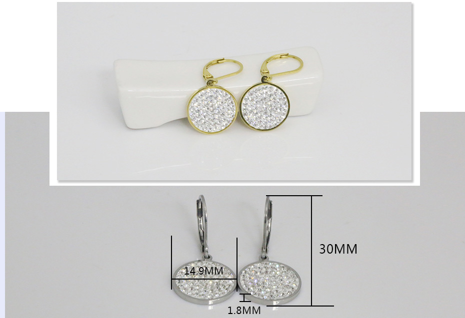 Round pendant earrings