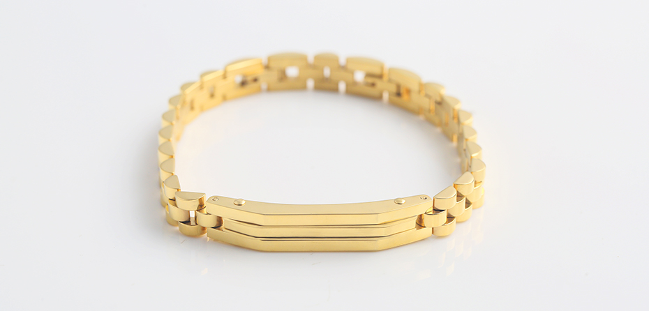 Fashion gold clip strap bracelet