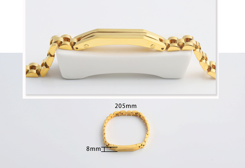 Fashion gold clip strap bracelet