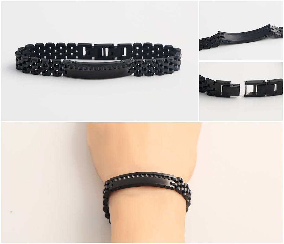 Black minimalist bracelet