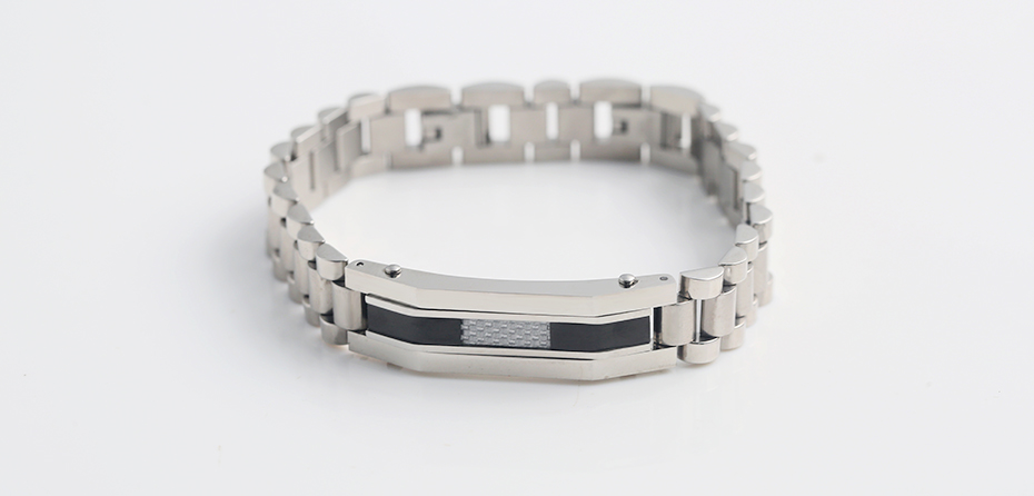 Fashion titanium steel trapezoidal bracelet