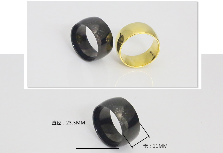 Fashion titanium steel ring
