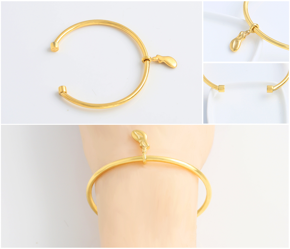 Personality gold sliding bracelet
