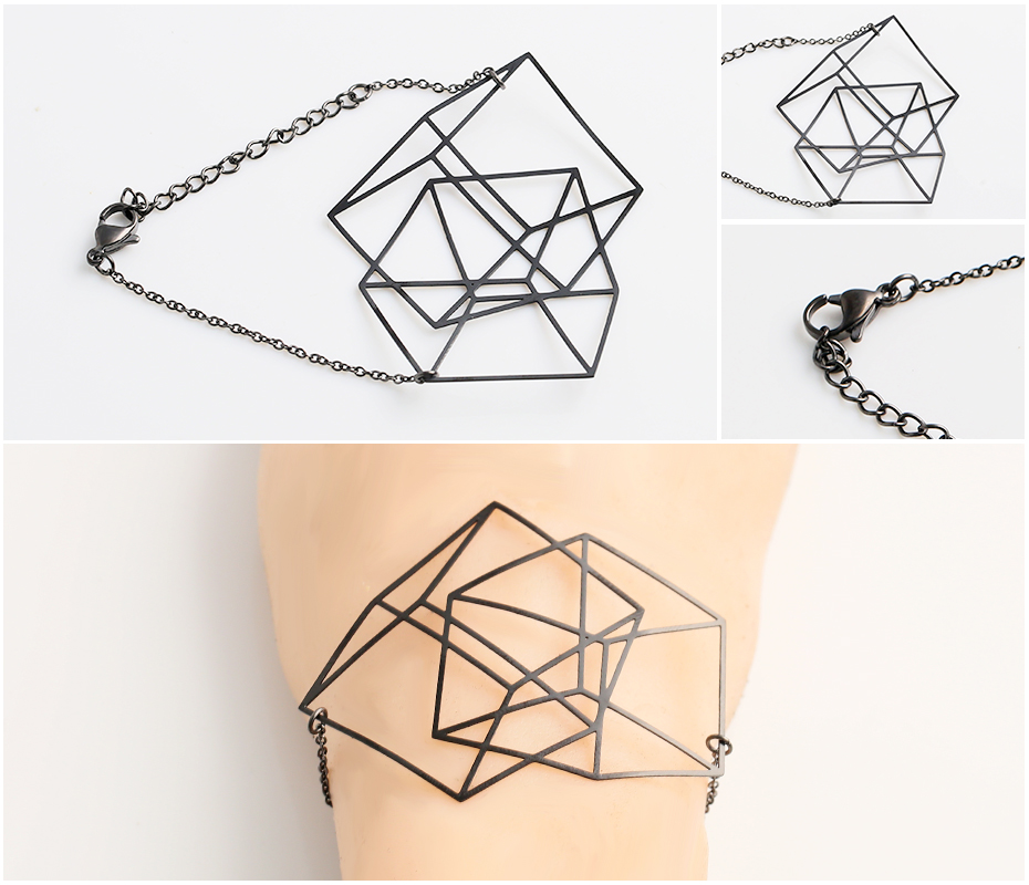 Creative cube pendant bracelet