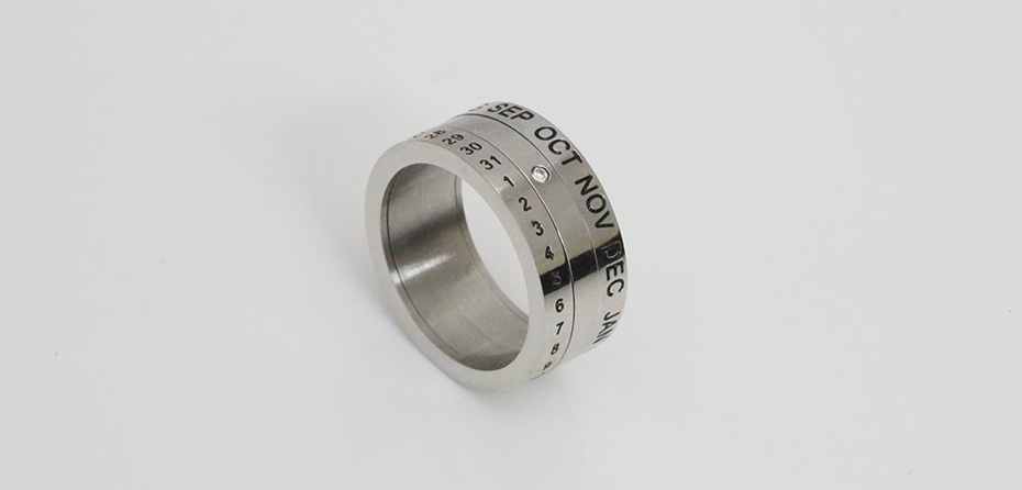 Rotary code diamond ring