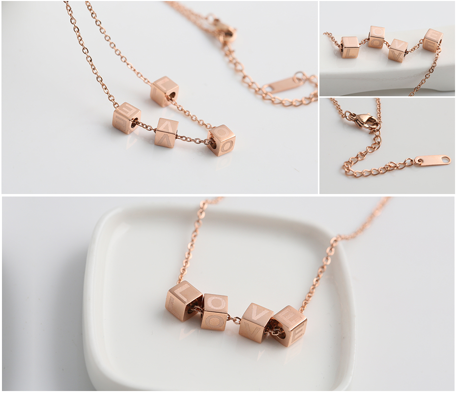 LOVE Cube Necklace