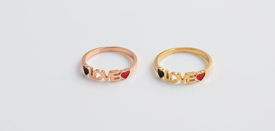 New style LOVE love ring