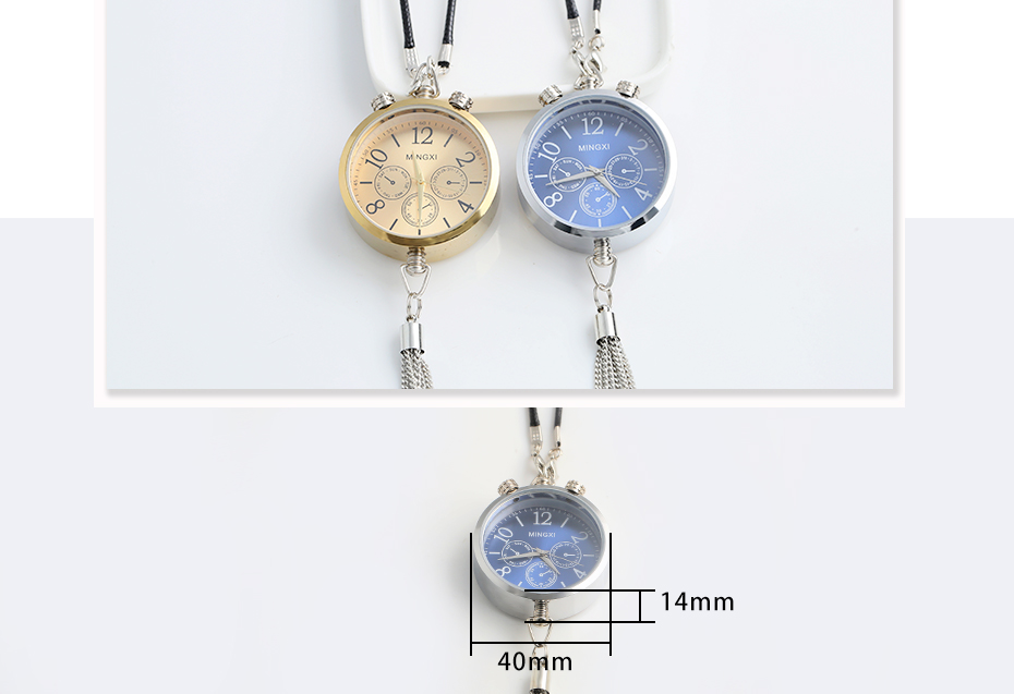 Car perfume bottle clock pendant