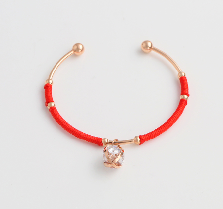 Stainless steel red rope bracelet