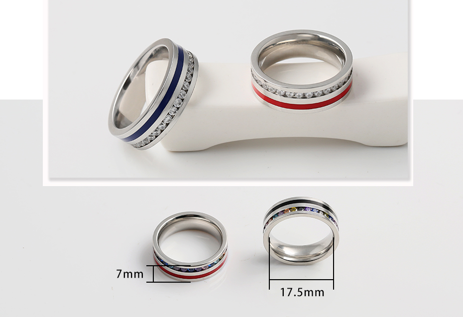 Coil-studded titanium steel ring