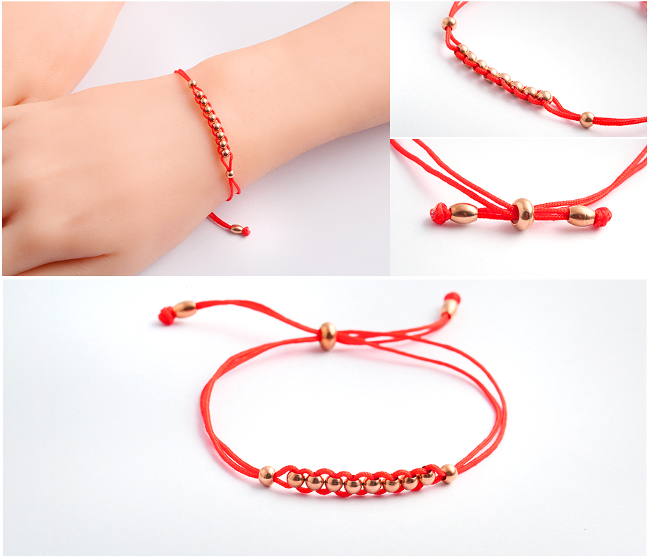 Braided Red Rope Bracelet